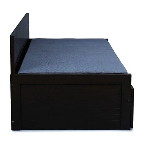 Square Textured Sofa Cum Bed (Blue) - Image 3