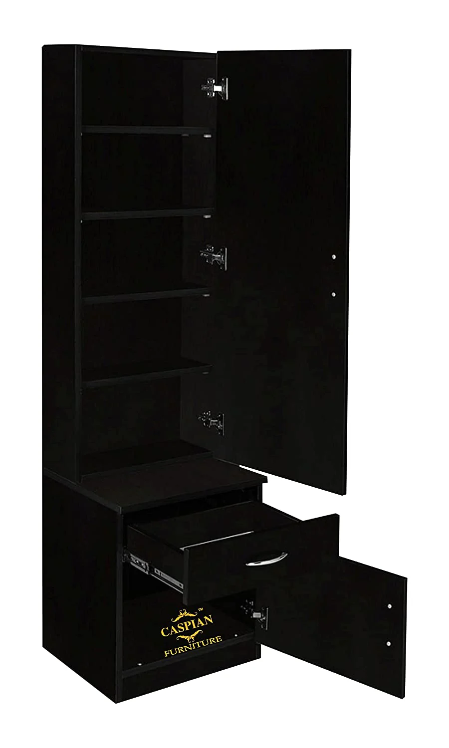 Dressing Table with 4 Shelves and 1 Drawer || Make up Table|| Organizer for Room Engineered Wood Dressing Table - Image 4