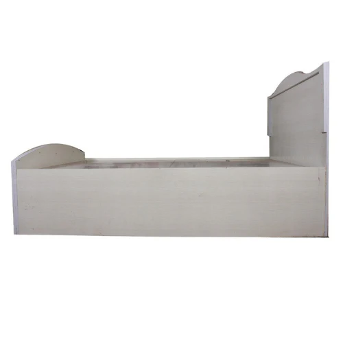 Engineered Wood Block Style Dual Colour Queen Size Bed with Storage - Image 5