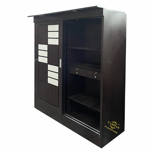 Wardrobe with 2 Sliding Door for Bedroom and Large Mirror | 4 Door Wardrobe - Image 4