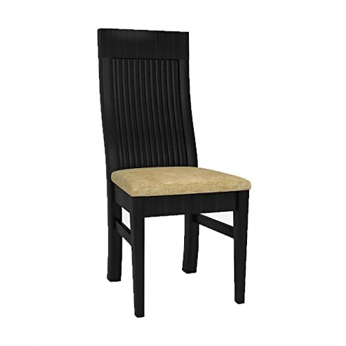 4 Seater Dinning Set With Vertical Stripe And Glass Table Top. - Image 4