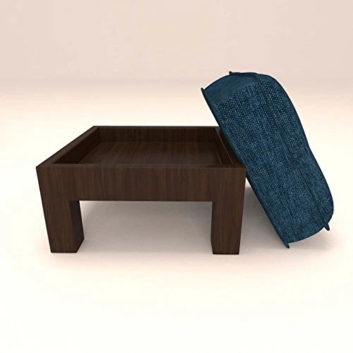 Centre Table with 2 Stools and Blue Cushions - Image 5