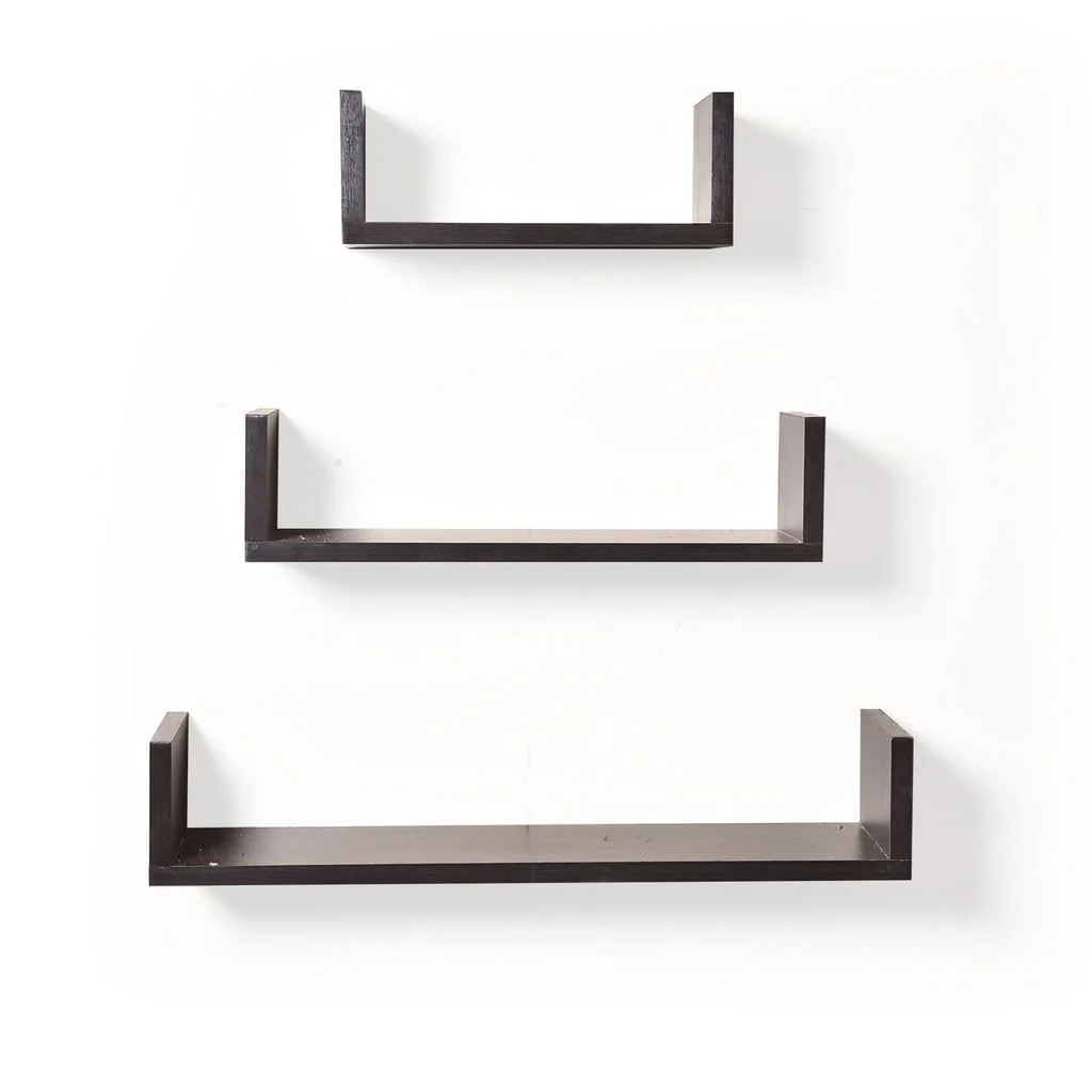 U Shaped Floating Wall Shelves (Set of 3) - Image 3